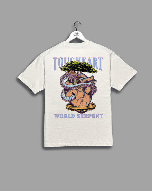 T-Shirt "World Serpent" | Bone White
